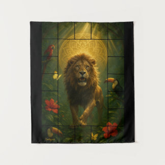 Wall Tapestry Lion – Spiritual Power and Light Ene
