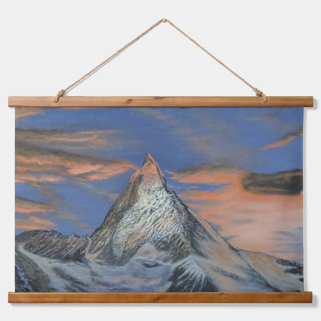 Wall Tapestry - "The Matterhorn At Sunset" (Front)