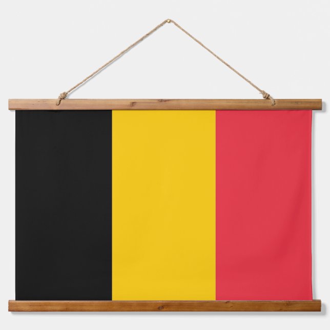 Wall Tapestry with flag of Belgium (Front)