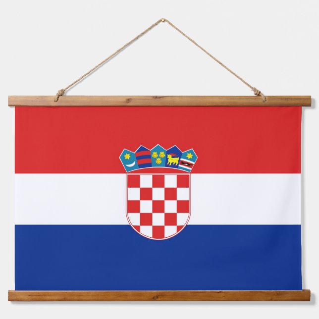 Wall Tapestry with flag of Croatia (Front)