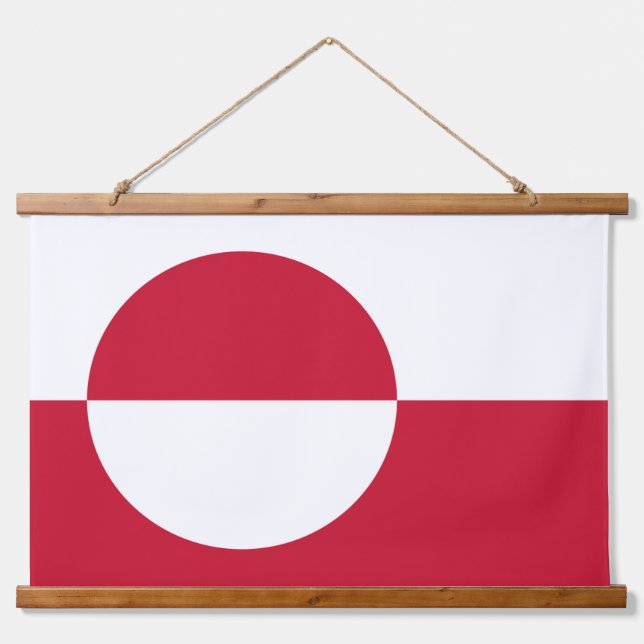 Wall Tapestry with flag of Greenland, Denmark (Front)