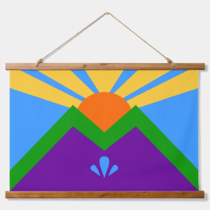 Wall Tapestry with flag of Manitou Springs