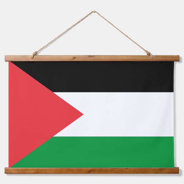 Wall Tapestry with flag of Palestine (Front)