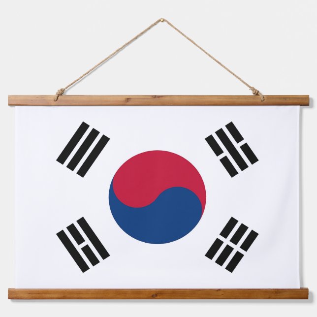 Wall Tapestry with flag of South Korea (Front)