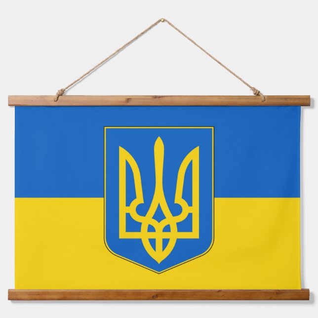 Wall Tapestry with flag of Ukraine (Front)