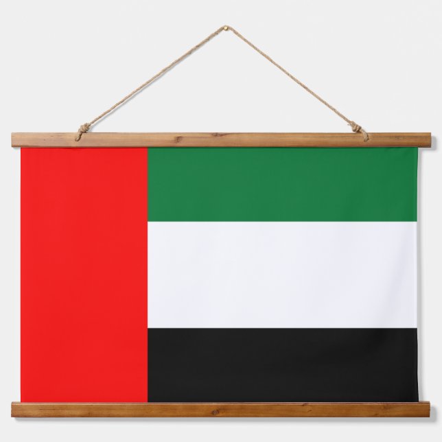 Wall Tapestry with flag of United Arab Emirates (Front)