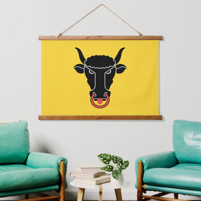 Wall Tapestry with flag of Uri, Switzerland (Living Room)