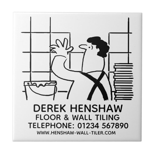 Wall Tiler or Wall Tiling Tile (Front)