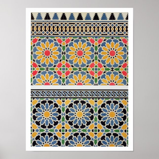 Wall tiles from the mihrab of the Mosque of Cheykh Poster (Front)