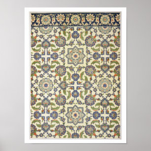 Wall tiles of Qasr Rodouan, from 'Arab Art as Seen Poster