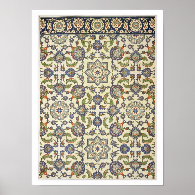 Wall tiles of Qasr Rodouan, from 'Arab Art as Seen Poster (Front)