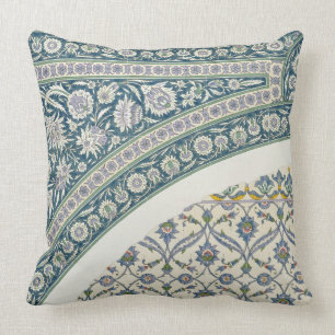 Wall tiles of Sibyl D'Abd-El-Rahman Kyahya, from ' Throw Pillow