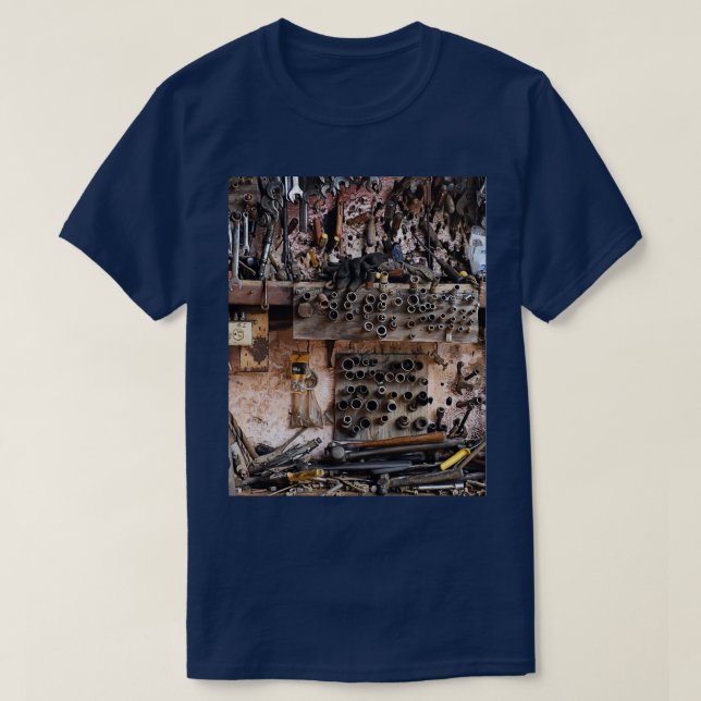 Wall Tool Display Graphic T-Shirt (Design Front)
