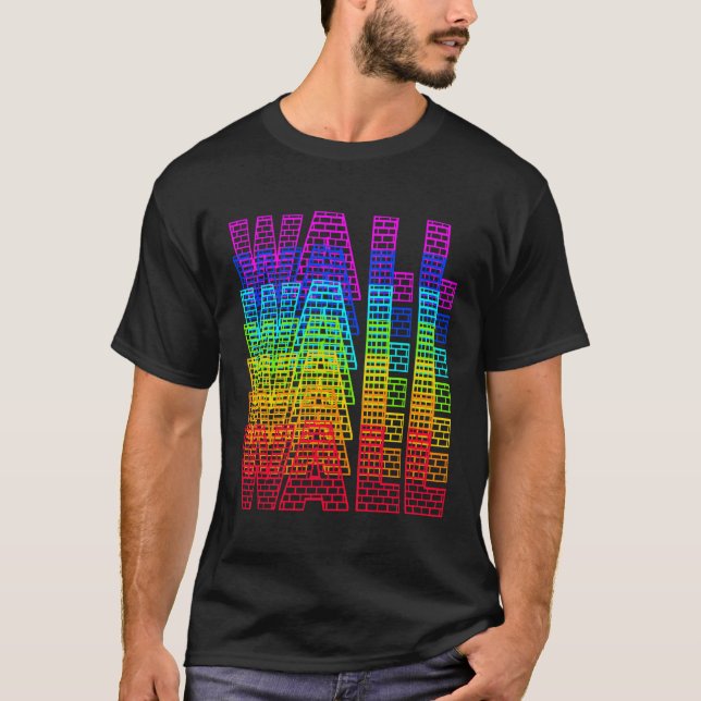 Wall Wall Concrete Wall Concrete Wall Obstacle Bri T-Shirt (Front)
