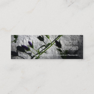Wall with Bellflowers Mini Business Card