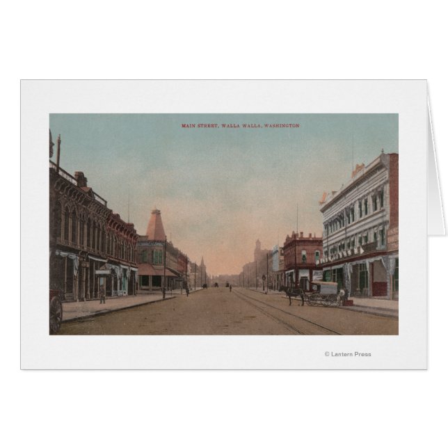 Walla Walla, WA - View of Main St. (Front Horizontal)