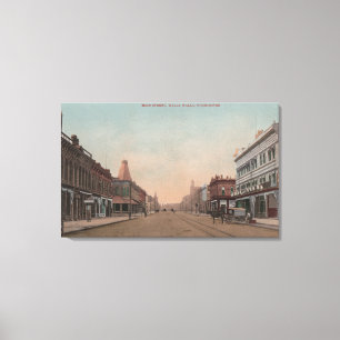 Walla Walla, WA - View of Main St. Canvas Print