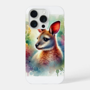 Wallaby in Watercolor 310724AREF114 - Watercolor iPhone 15 Pro Case