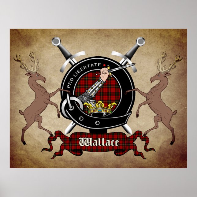 Wallace Clan Badge Extra Large Poster (Devant)