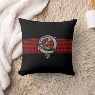 Wallace Clan Badge Throw Pillow