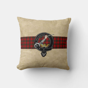 Wallace Clan Badge Throw Pillow