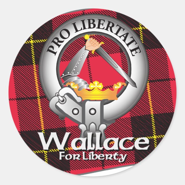 Wallace Clan Classic Round Sticker (Front)