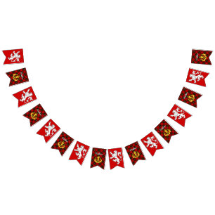 Wallace Coat of Arms Shield & Tartan  Bunting Flags