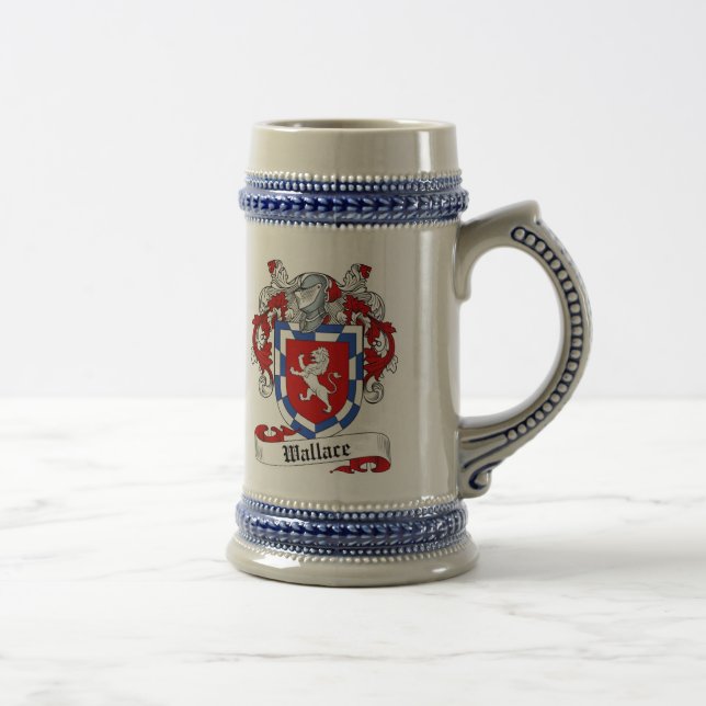 Wallace Coat of Arms Stein - Family Crest (Right)