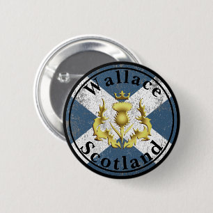 Wallace Crowned Thistle 2 Inch Round Button