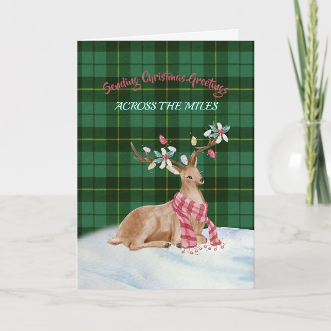 Wallace Green Tartan - Carte de vacances (Devant)