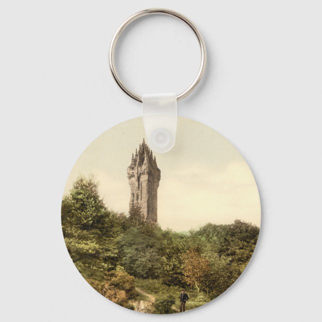 Wallace Monument, Stirling, Scotland Keychain (Front)