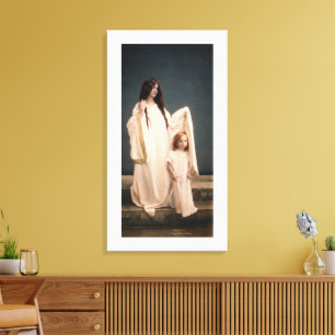 Wallace Nutting THE GUARDIAN MOTHER  Canvas Print
