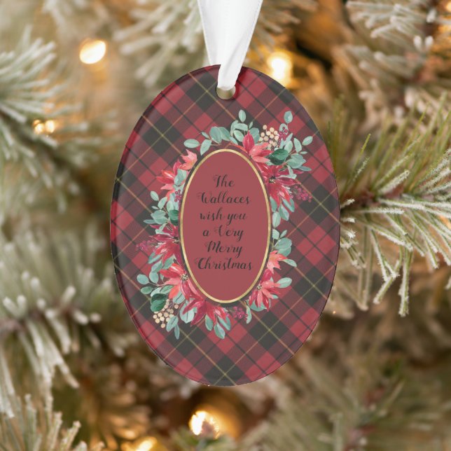 Wallace Red Patiné Original Tartan écossais (Arbre)
