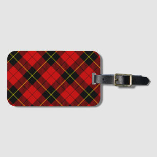 Wallace Red Tartan Luggage Tag