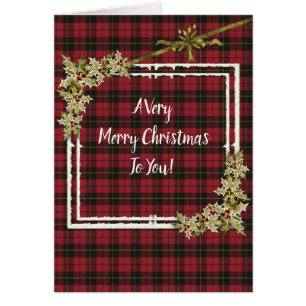 Wallace Rouge Altéré Tartan Noël