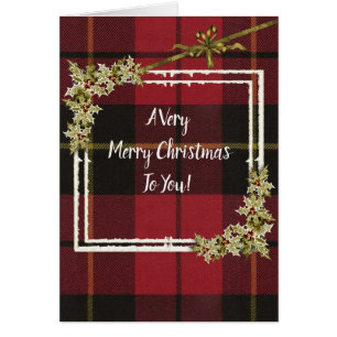 Wallace Rouge Patiné Tartan Noël