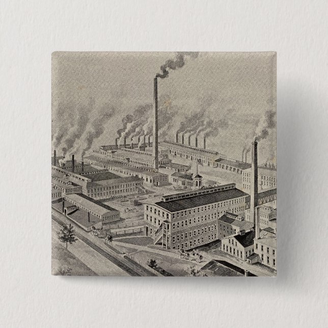 Wallace & Sons, Ansonia 2 Inch Square Button (Front)