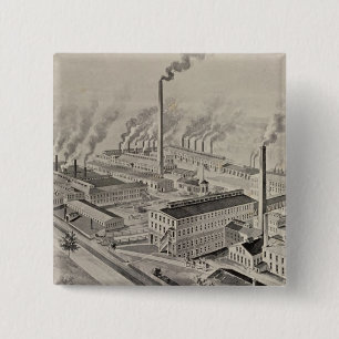 Wallace & Sons, Ansonia 2 Inch Square Button