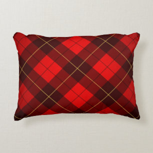 Wallace tartan background decorative pillow