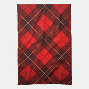 Wallace tartan background kitchen towel