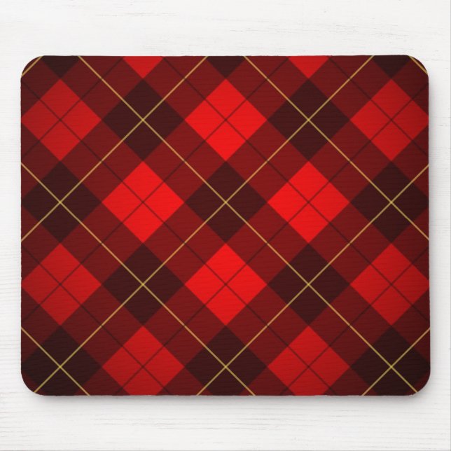 Wallace tartan background mouse pad (Front)