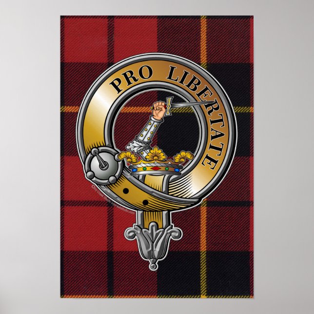 Wallace Tartan & Badge Poster (Front)