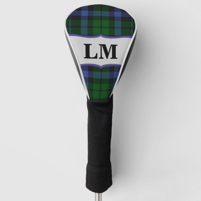 Wallace Tartan Blue & Green Club Driver Cover (Front)