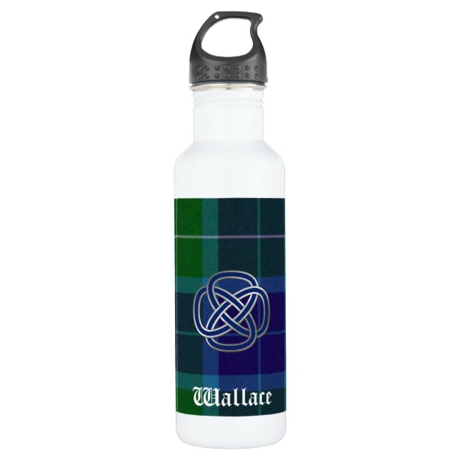 Wallace Tartan Plaid 710 Ml Water Bottle (Front)