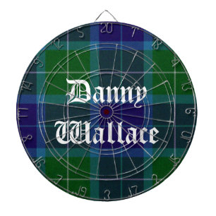 Wallace Tartan Plaid Cible de flechettes personnal
