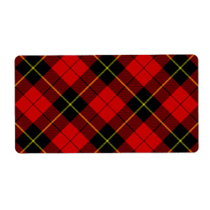 Wallace tartan red black plaid
