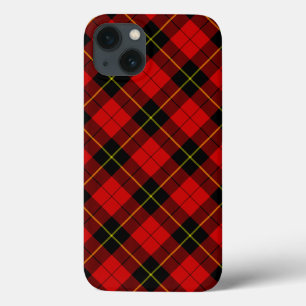 Wallace tartan red black plaid iPhone 13 case