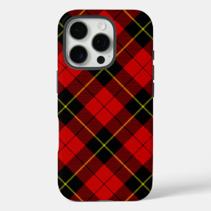 Wallace tartan red black plaid iPhone 16 pro case