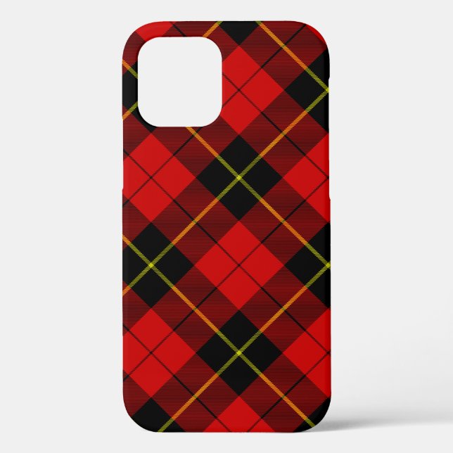Wallace tartan red black plaid Case-Mate iPhone case (Back)