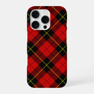 Wallace tartan red black plaid iPhone 16 pro case